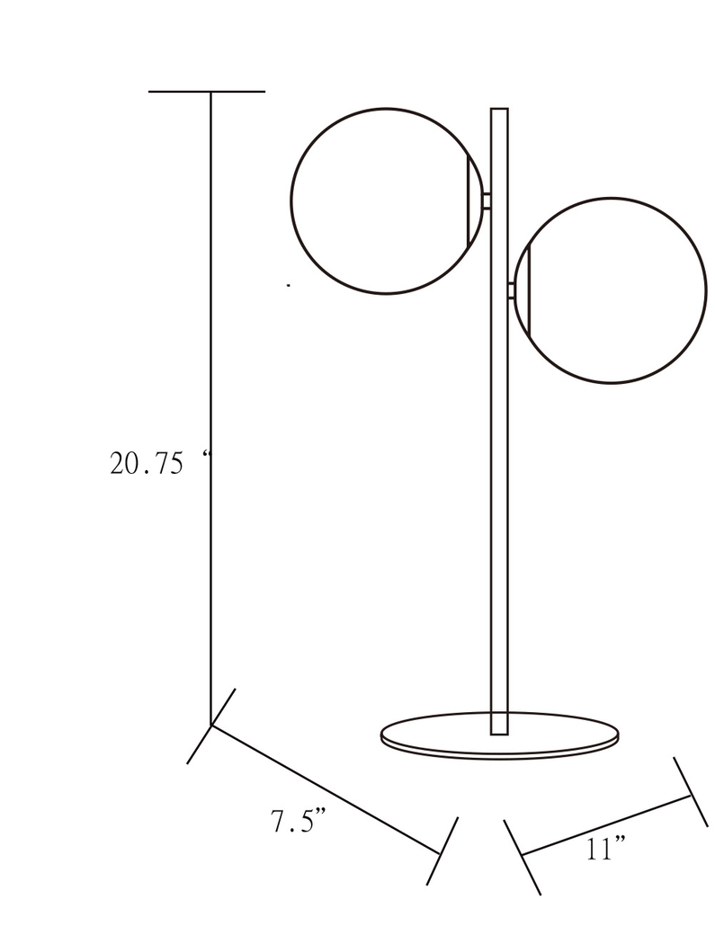 Wilmette Court Gold Lamp - Thumbnail - Image 7