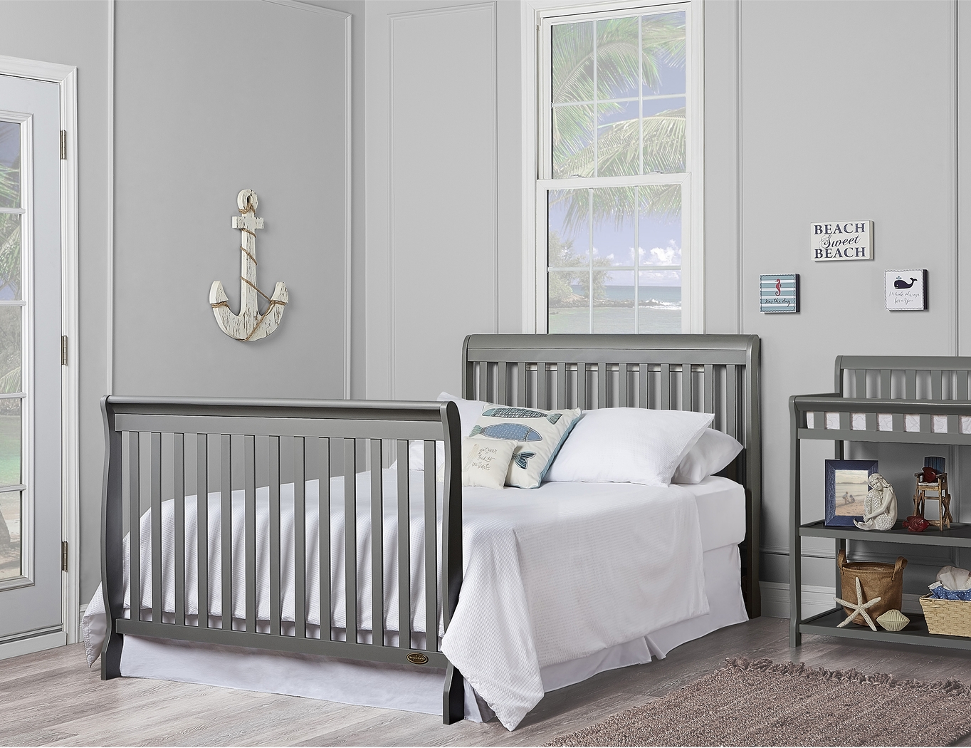 Wilmore Gray Convertible Crib - Thumbnail - Image 12