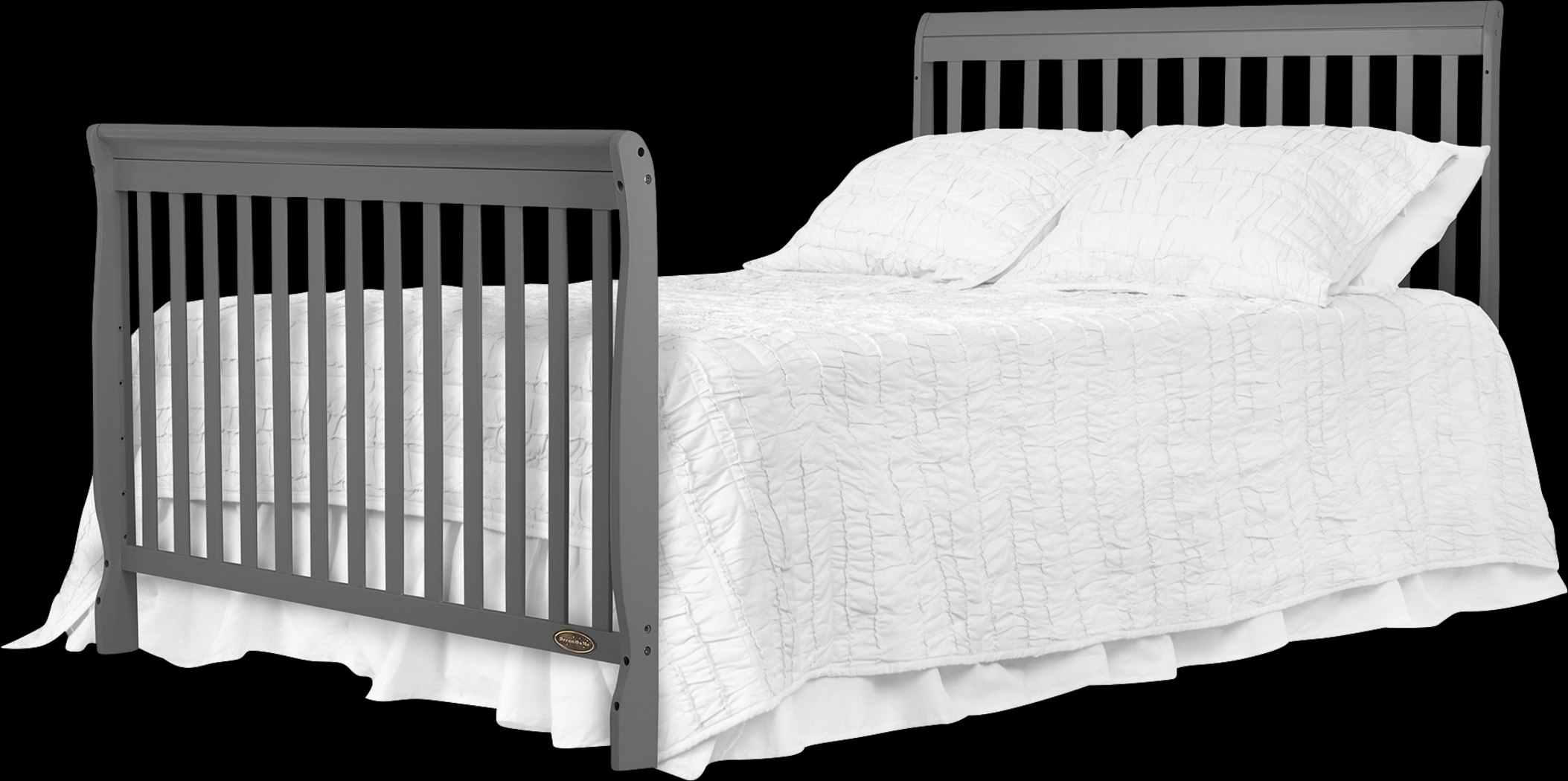 Wilmore Gray Convertible Crib - Thumbnail - Image 6