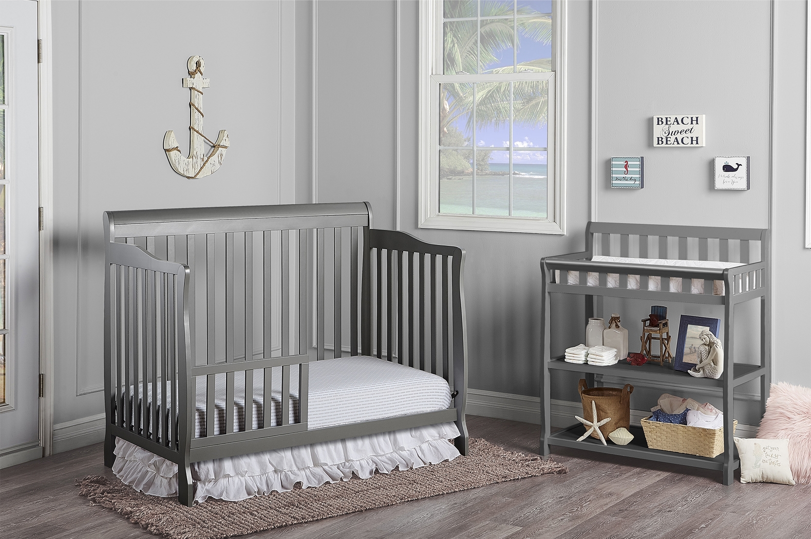 Wilmore Gray Convertible Crib - Thumbnail - Image 10