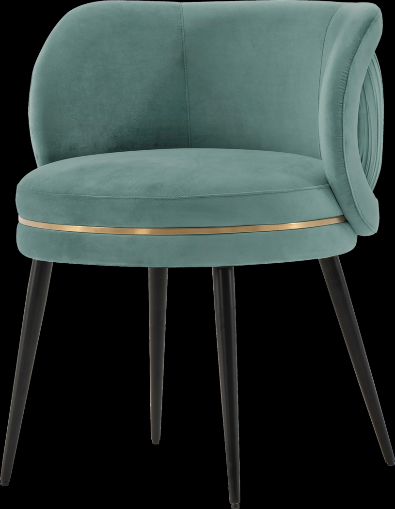 Wilogreen Green Side Chair - Thumbnail - Image 4