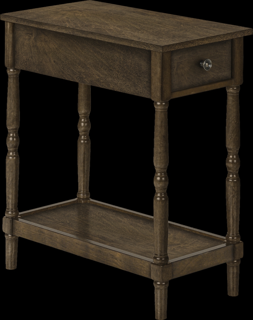 Wilrob Espresso Accent Table - Thumbnail - Image 1
