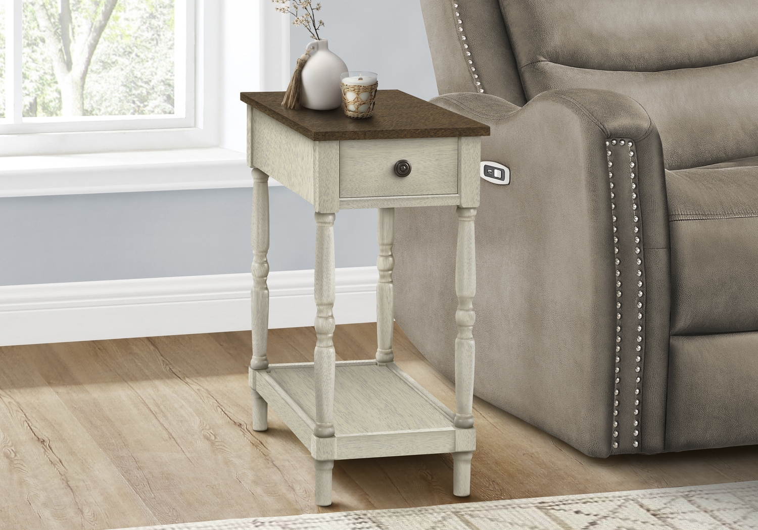 Wilrob White Accent Table - Thumbnail - Image 2