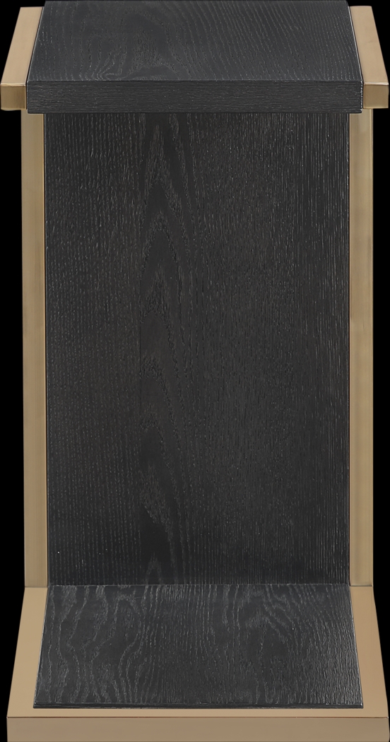 Wilshire Black Chairside Table - Thumbnail - Image 1