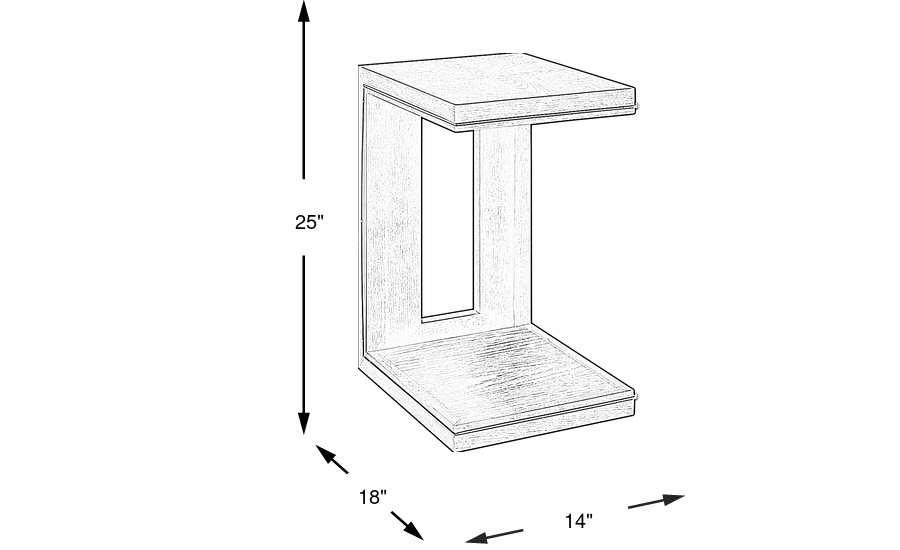 Dimension Image. Please refer to the Dimension Tab on this page for dimension details.
