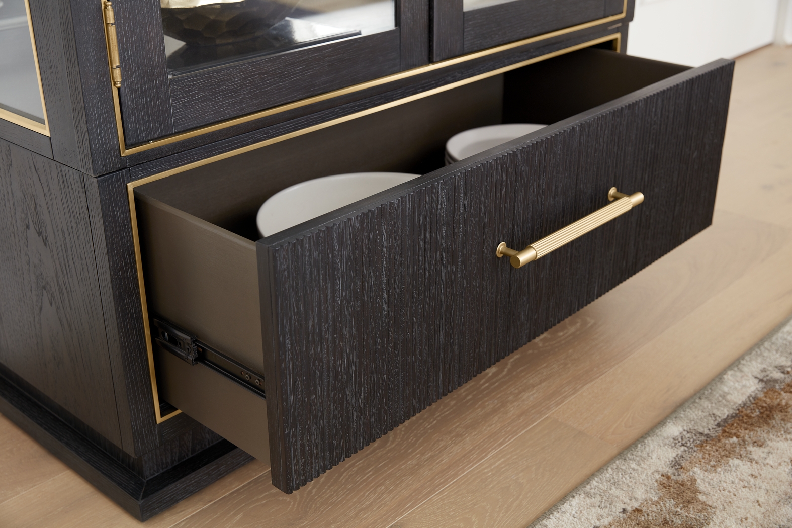 Wilshire Merlot 9 Pc Dining Room with Upholstered Chairs - Thumbnail - Image 6