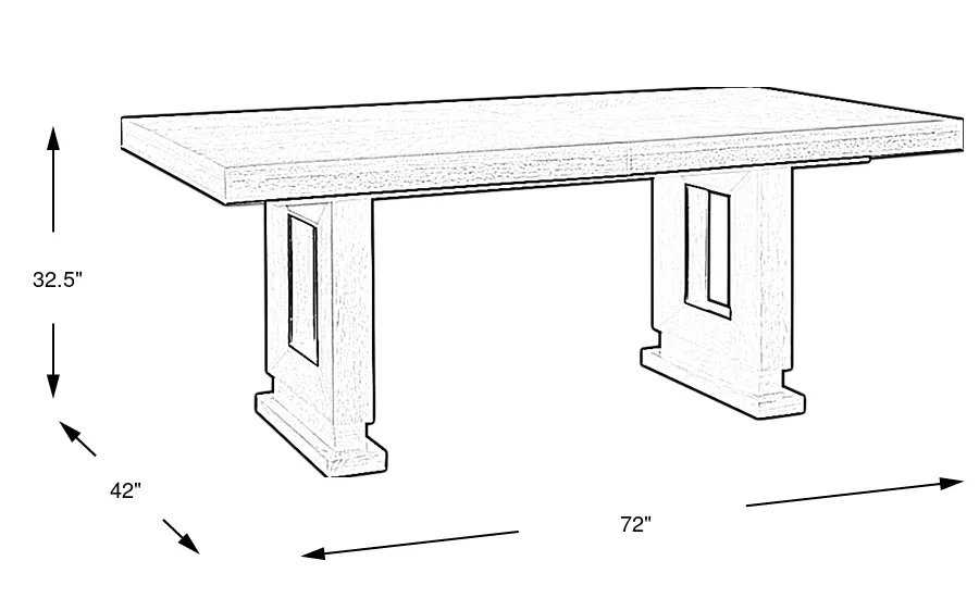 Dimension Image. Please refer to the Dimension Tab on this page for dimension details.