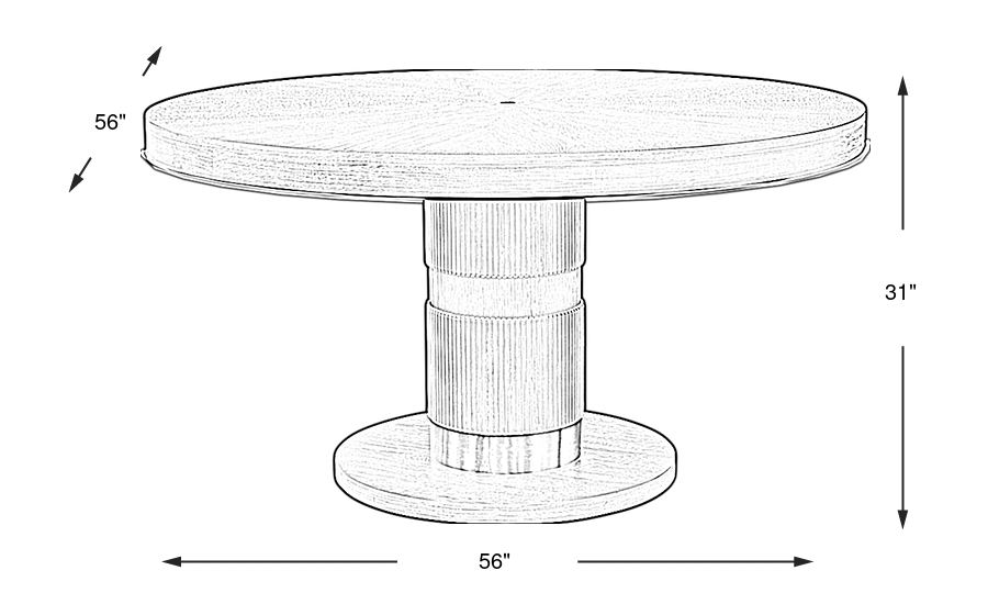 Dimension Image. Please refer to the Dimension Tab on this page for dimension details.