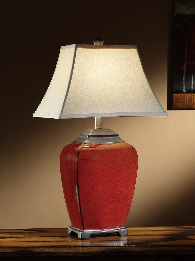 Wilson Pointe Red Lamp, Set of 2 - Thumbnail - Image 2