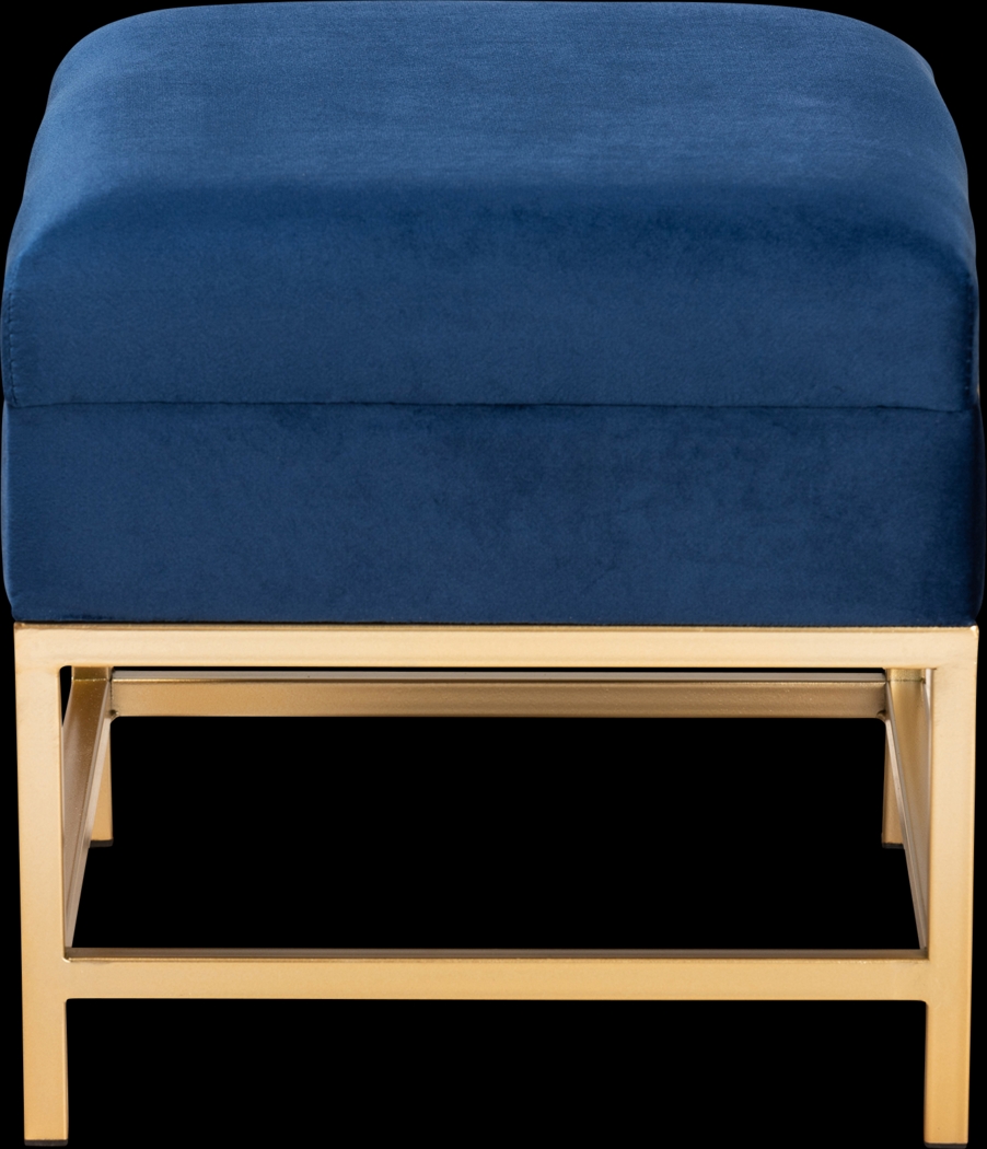 Wiltz Blue Storage Accent Ottoman - Thumbnail - Image 4