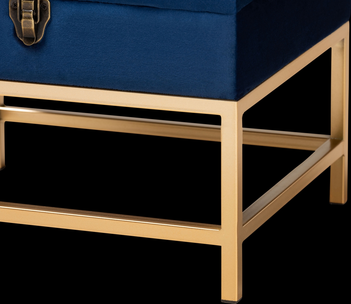 Wiltz Blue Storage Accent Ottoman - Thumbnail - Image 6