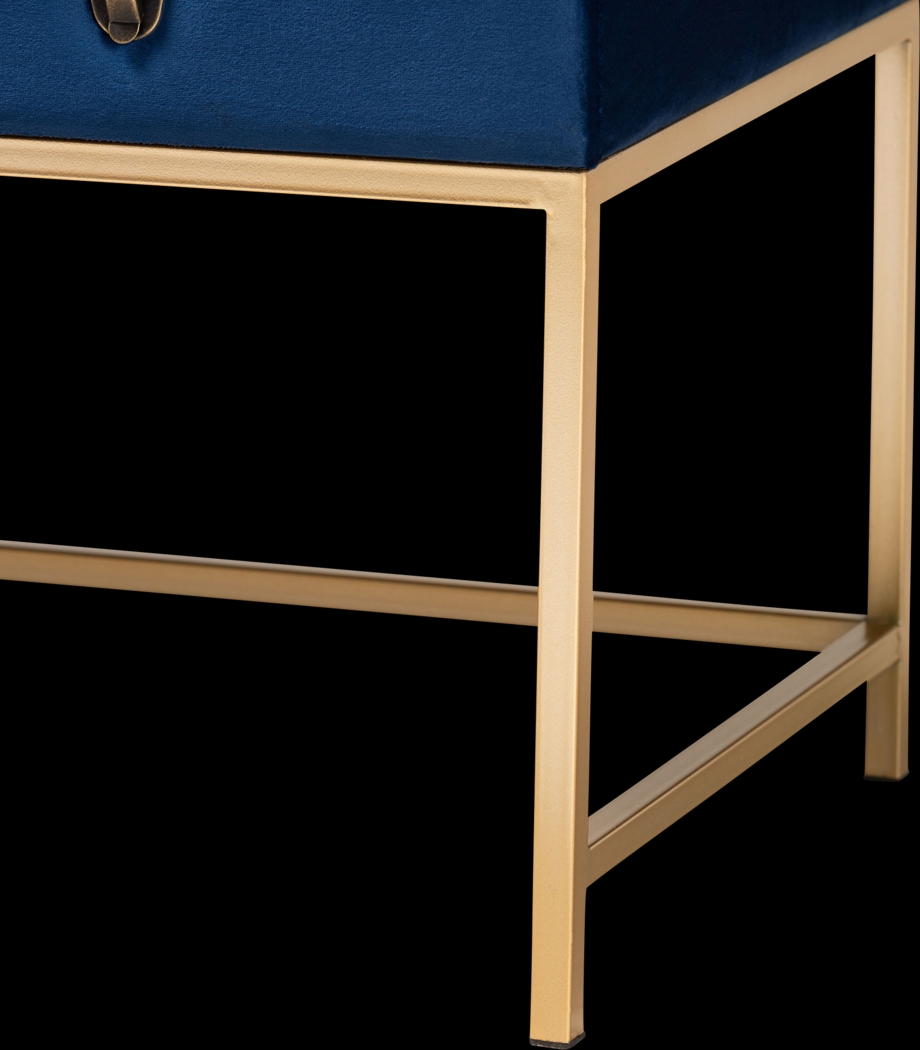 Wiltz Blue Storage Ottoman - Thumbnail - Image 6