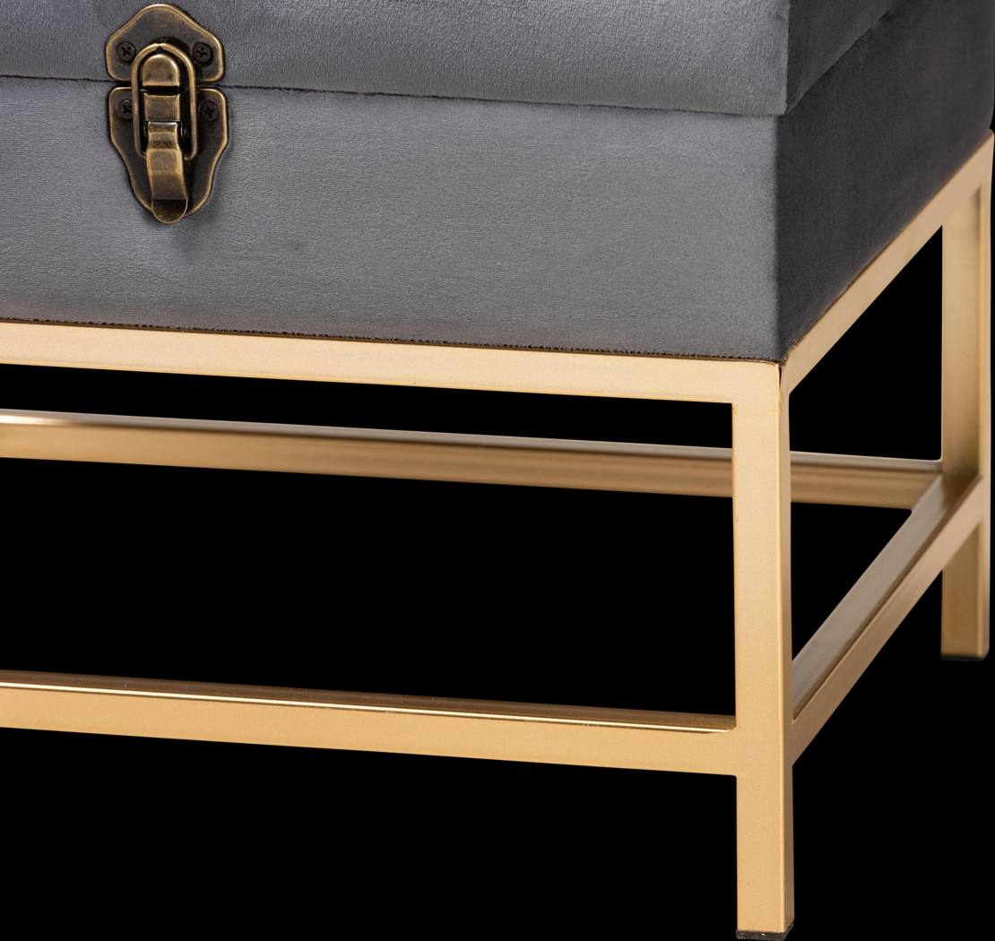 Wiltz Gray Storage Accent Ottoman - Thumbnail - Image 6