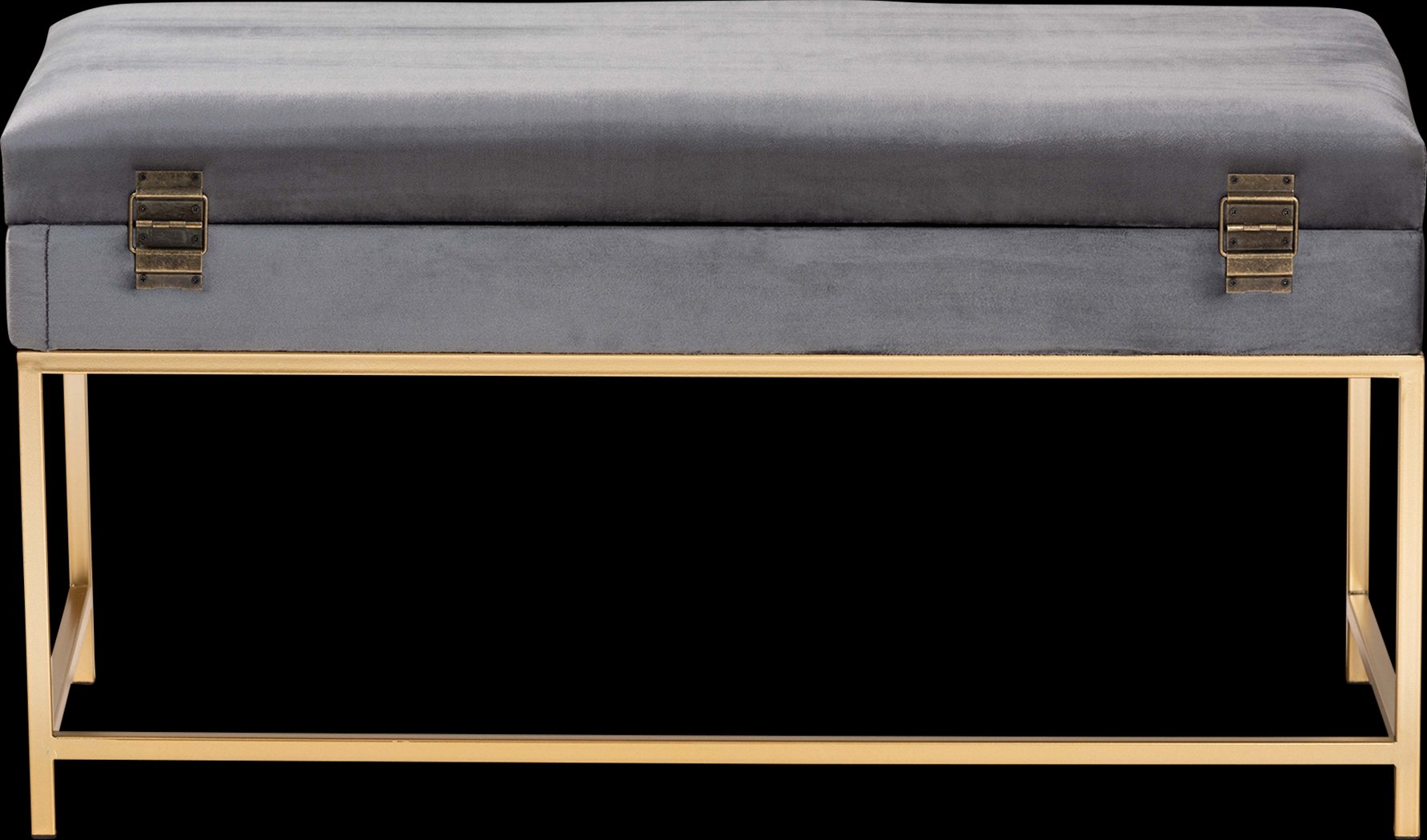 Wiltz Gray Storage Ottoman - Thumbnail - Image 5