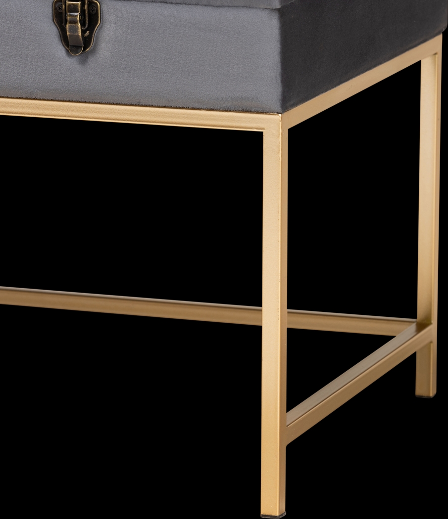 Wiltz Gray Storage Ottoman - Thumbnail - Image 6