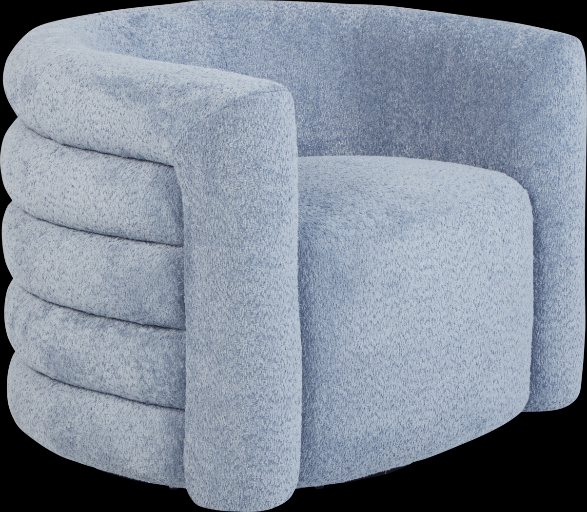 Wimbley Blue Swivel Accent Chair - Thumbnail - Image 1