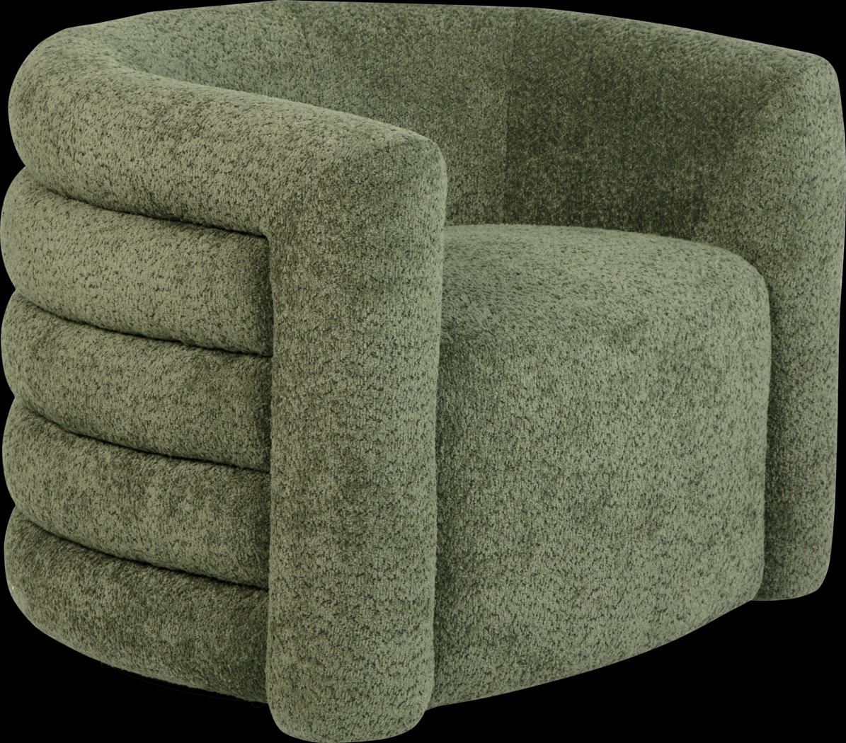 Wimbley Olive Swivel Accent Chair - Thumbnail - Image 1