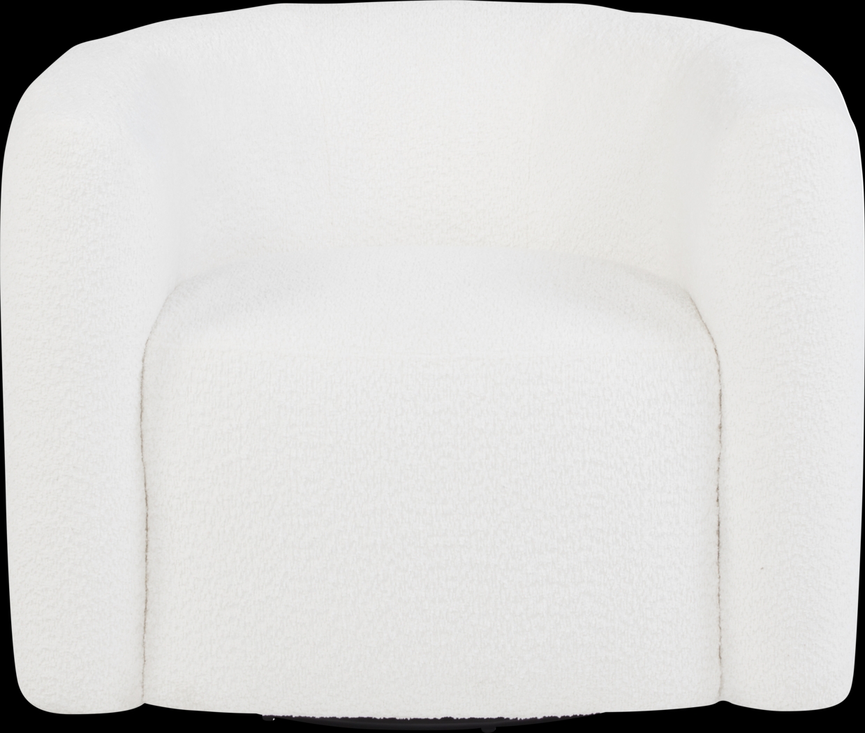 Wimbley White Swivel Accent Chair - Thumbnail - Image 2
