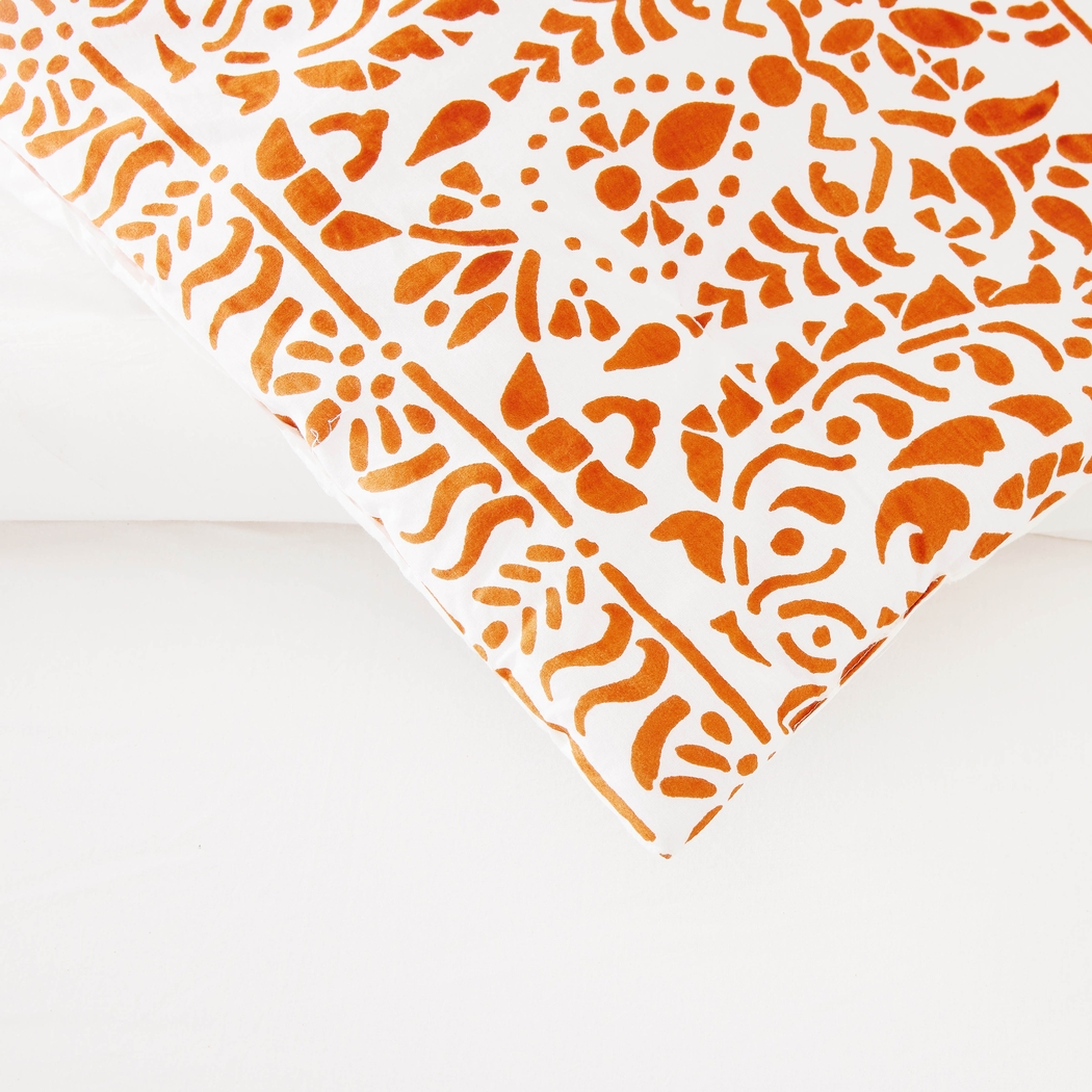 Wimpole Orange King 3 Pc Comforter Set - Thumbnail - Image 3