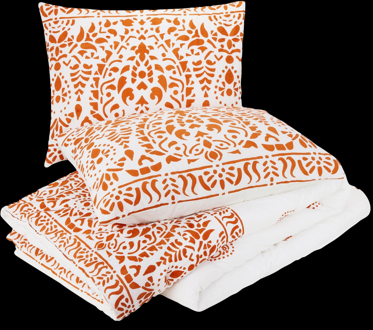 Wimpole Orange King 3 Pc Comforter Set - Thumbnail - Image 4