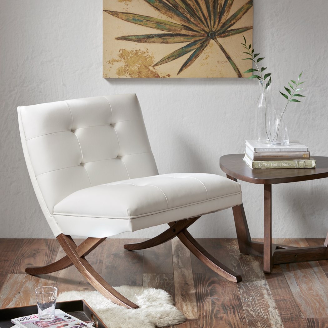 Winbourne White Accent Chair - Thumbnail - Image 2