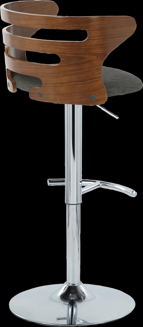 Wincanton I Charcoal Adjustable Swivel Barstool, Set of 2 - Thumbnail - Image 7