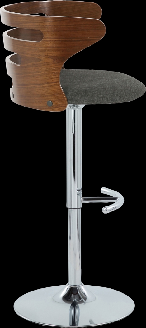 Wincanton I Charcoal Adjustable Swivel Barstool, Set of 2 - Thumbnail - Image 10