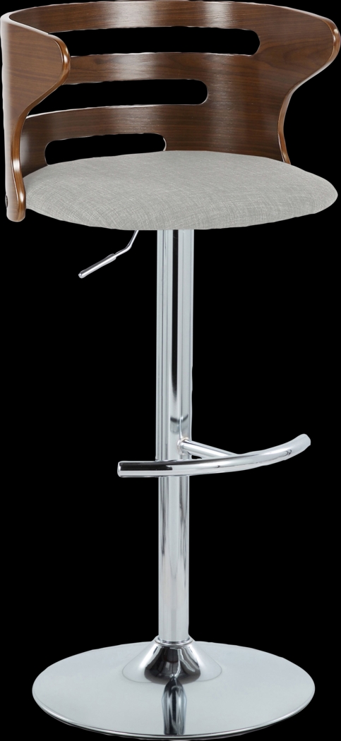 Wincanton I Gray Adjustable Swivel Barstool, Set of 2 - Thumbnail - Image 6