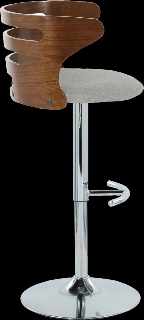 Wincanton I Gray Adjustable Swivel Barstool, Set of 2 - Thumbnail - Image 7