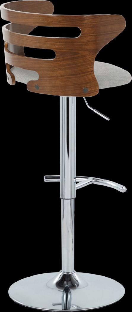 Wincanton I Gray Adjustable Swivel Barstool, Set of 2 - Thumbnail - Image 8