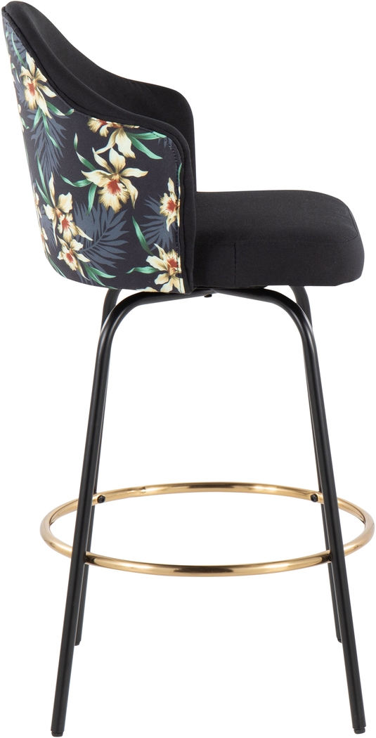 Winchelsea II Black Barstool, Set of 2 - Thumbnail - Image 3