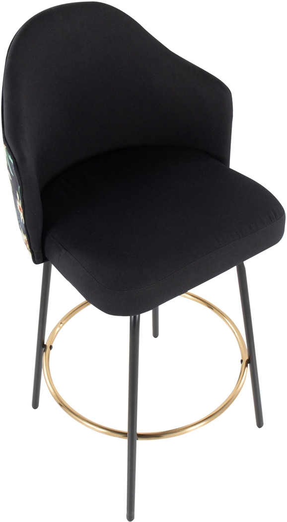 Winchelsea II Black Barstool, Set of 2 - Thumbnail - Image 7