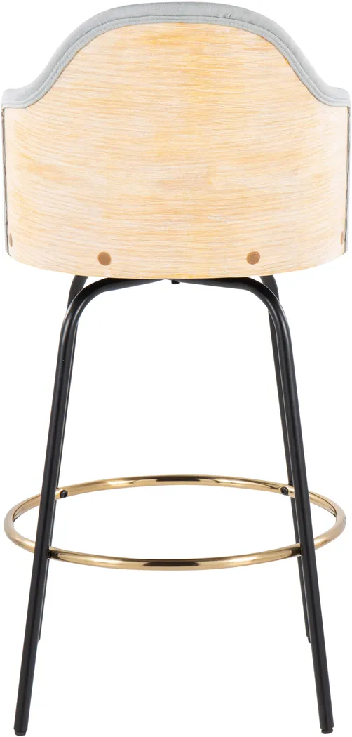 Winchelsea II Gray Barstool, Set of 2 - Thumbnail - Image 5