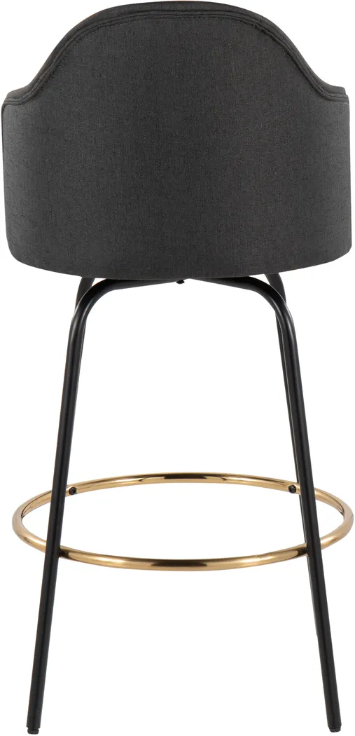 Winchelsea III Charcoal Barstool, Set of 2 - Thumbnail - Image 3