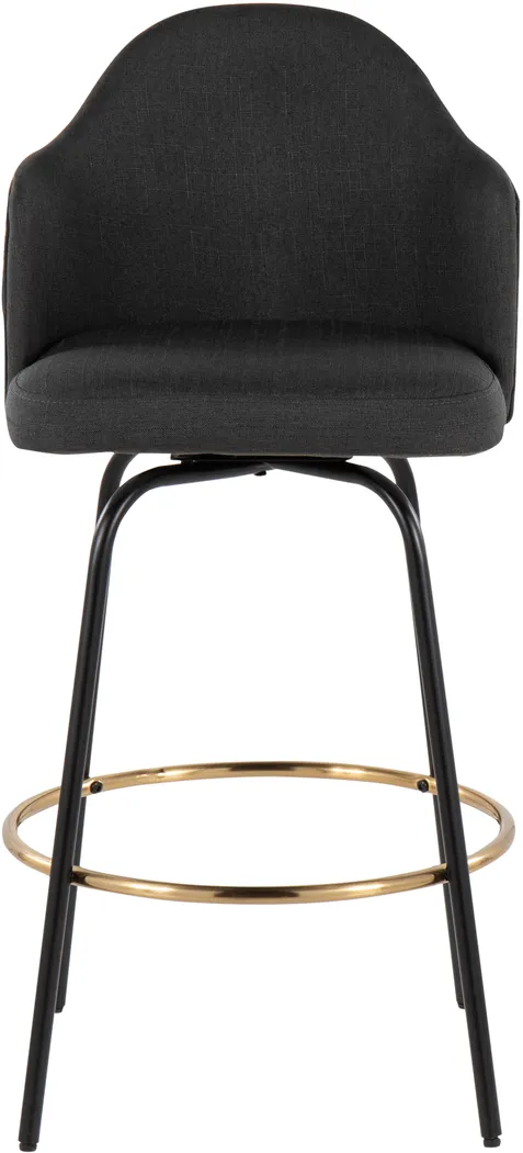 Winchelsea III Charcoal Barstool, Set of 2 - Thumbnail - Image 4