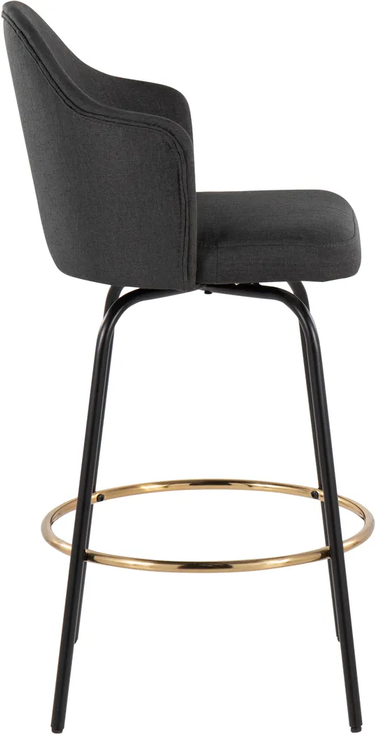 Winchelsea III Charcoal Barstool, Set of 2 - Thumbnail - Image 6
