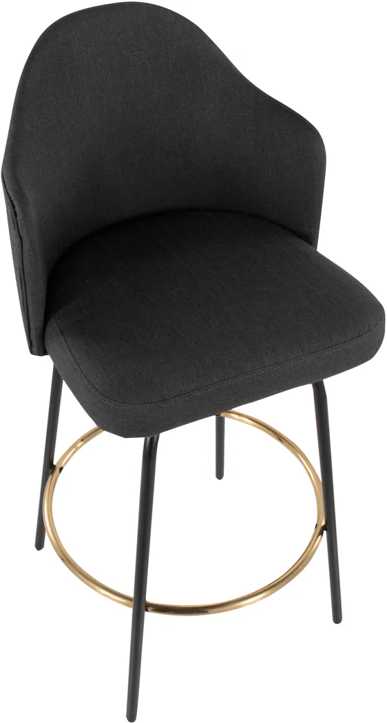 Winchelsea III Charcoal Barstool, Set of 2 - Thumbnail - Image 7