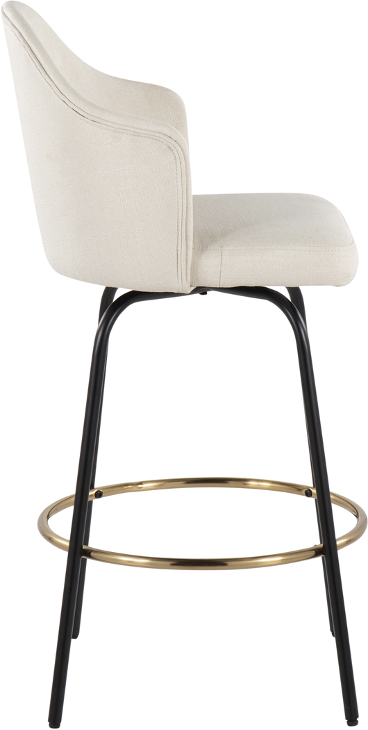 Winchelsea III Cream Barstool, Set of 2 - Thumbnail - Image 3