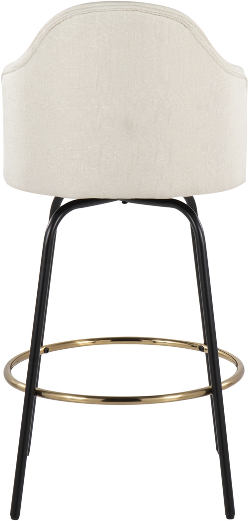 Winchelsea III Cream Barstool, Set of 2 - Thumbnail - Image 5