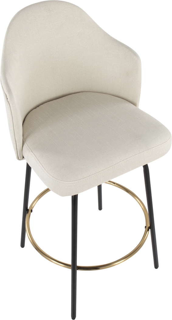 Winchelsea III Cream Barstool, Set of 2 - Thumbnail - Image 7