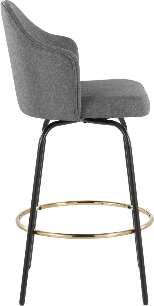 Winchelsea III Gray Barstool, Set of 2 - Thumbnail - Image 3