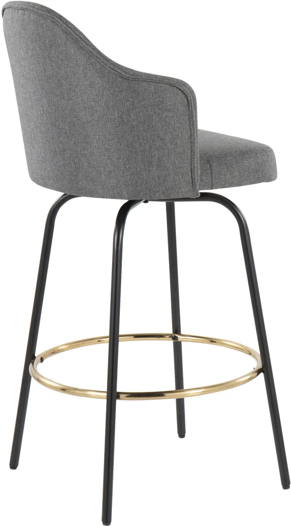 Winchelsea III Gray Barstool, Set of 2 - Thumbnail - Image 4
