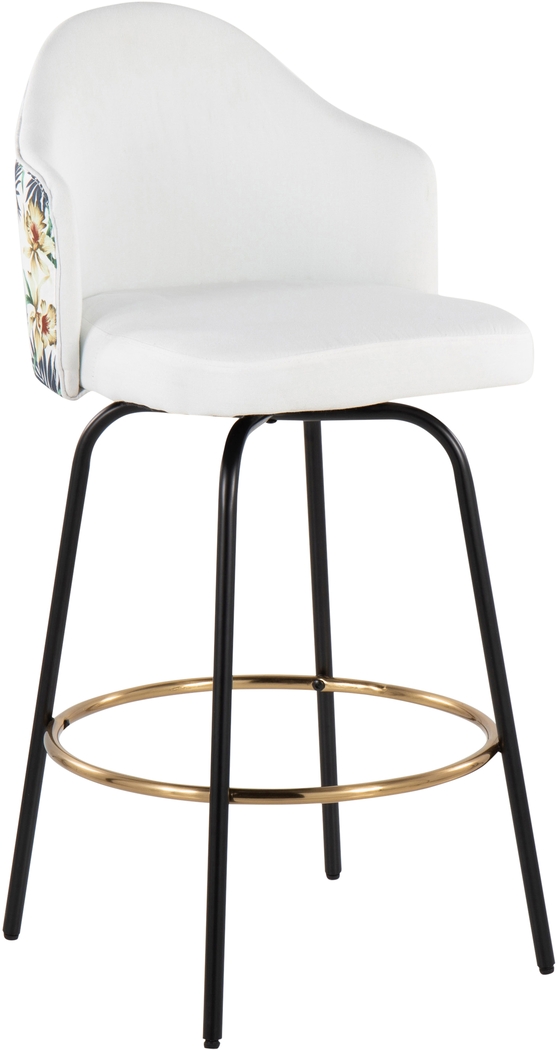 Winchelsea III White Barstool, Set of 2 - Thumbnail - Image 2