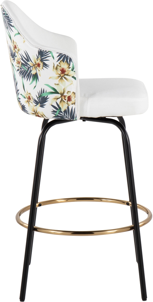 Winchelsea III White Barstool, Set of 2 - Thumbnail - Image 3