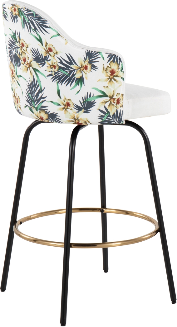 Winchelsea III White Barstool, Set of 2 - Thumbnail - Image 4