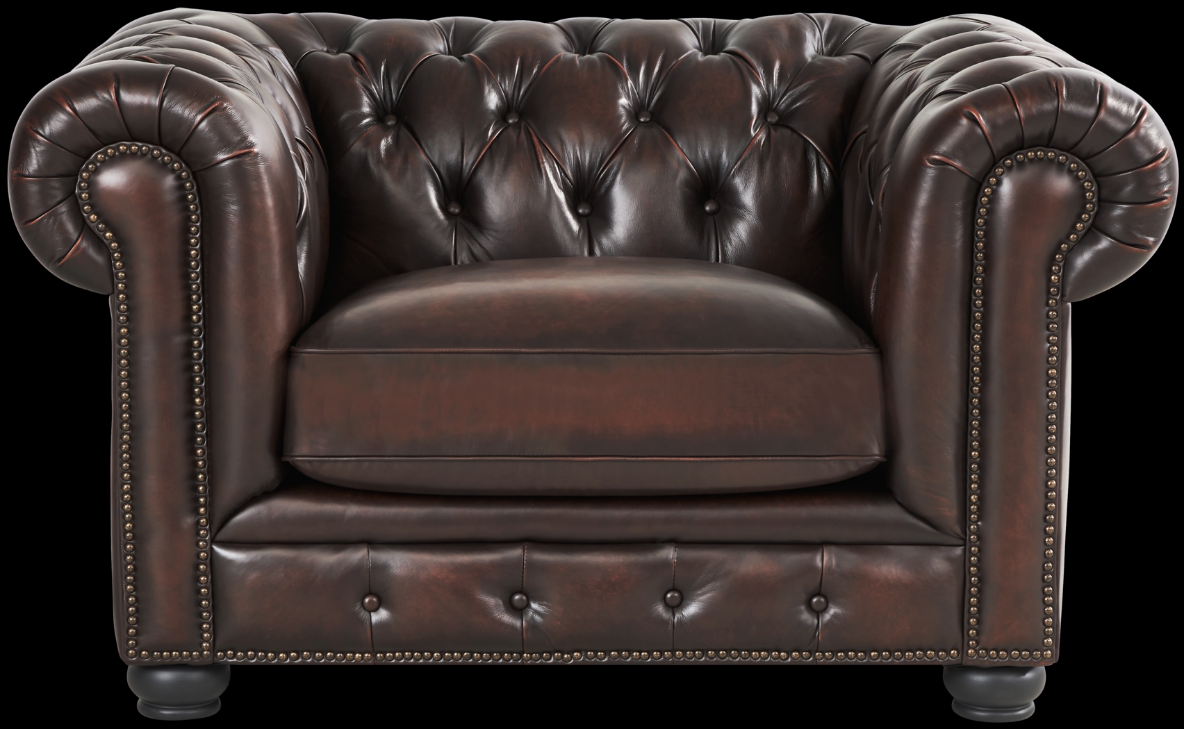 Winchester Way Brown Leather 7 Pc Living Room - Thumbnail - Image 6