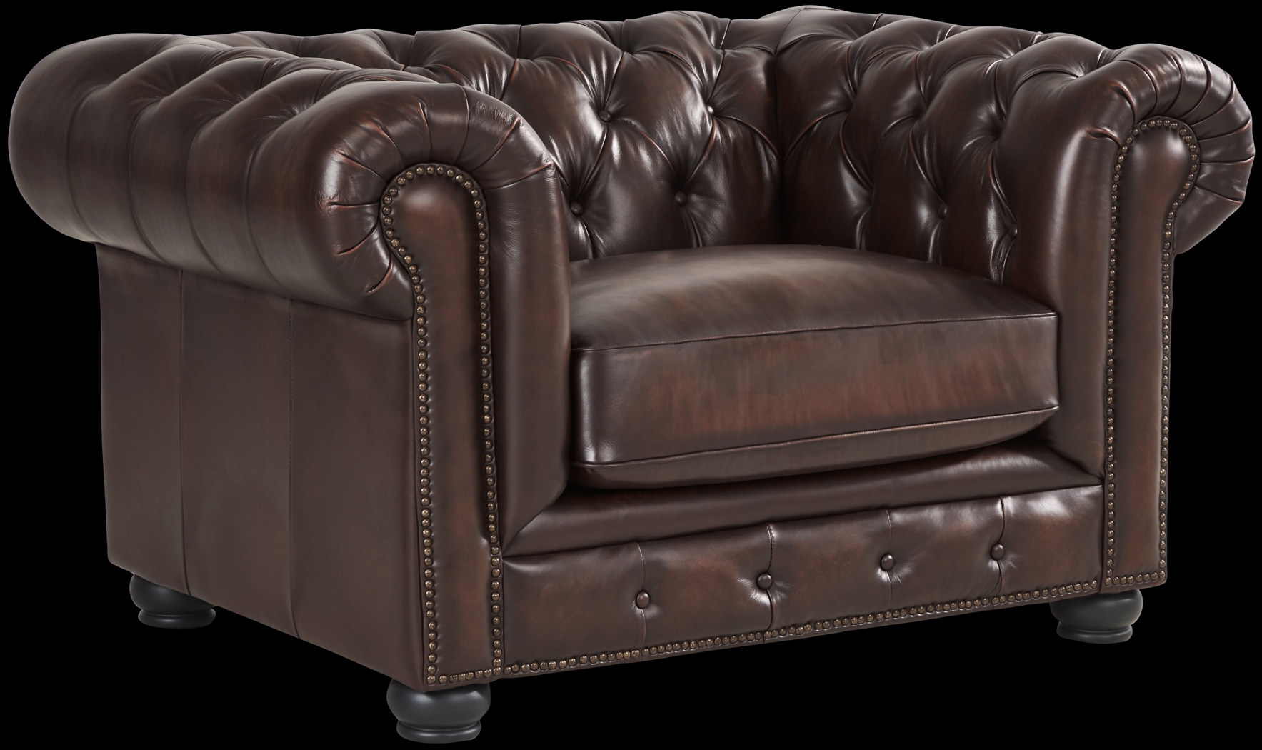 Winchester Way Brown Leather 7 Pc Living Room - Thumbnail - Image 5