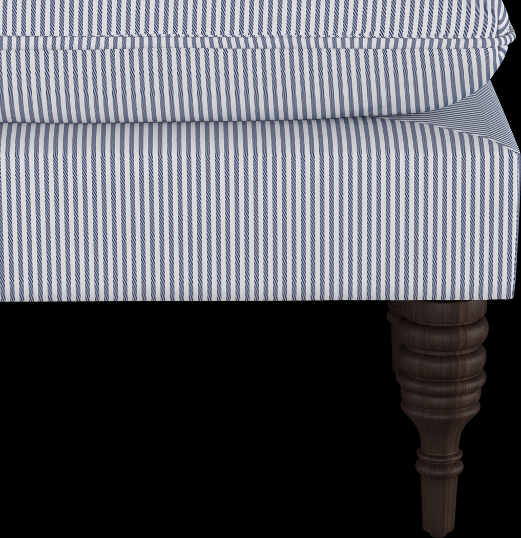 Windell Blue Accent Bench - Thumbnail - Image 4