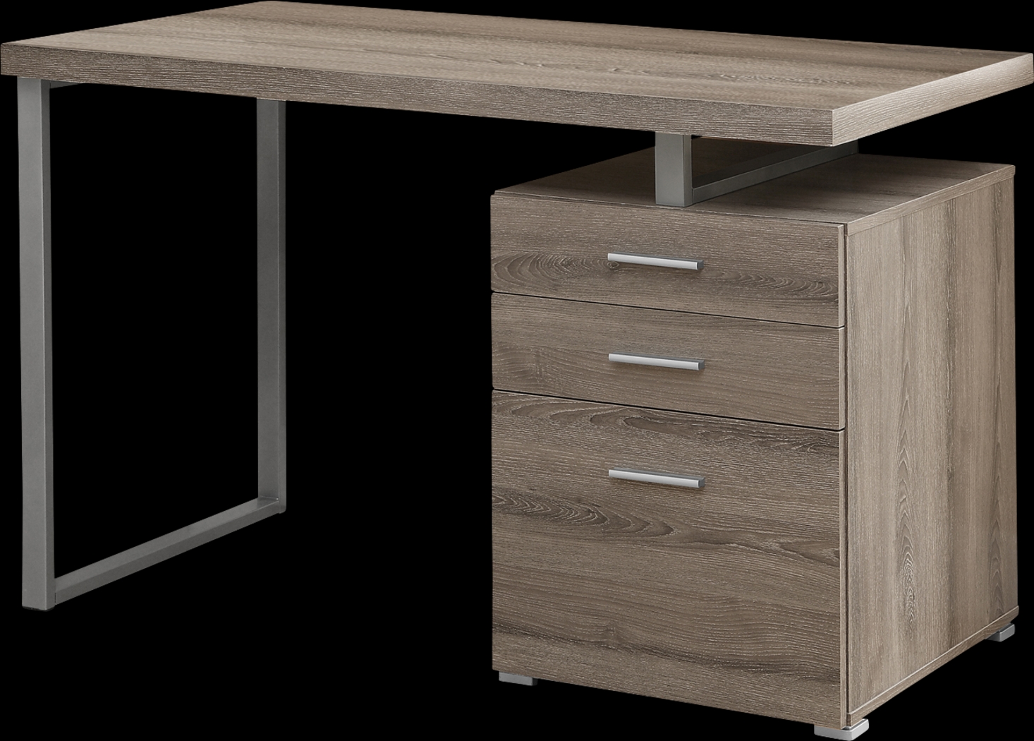 Windmier Dark Taupe Desk - Thumbnail - Image 1