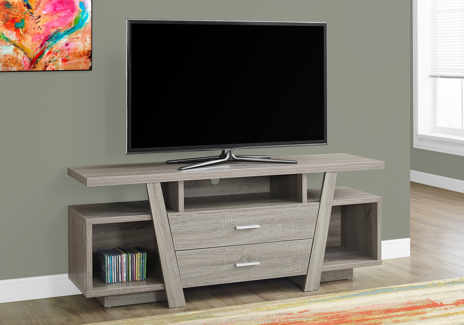 Windon Taupe 60 in. Console - Thumbnail - Image 3